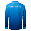 Shimano Corporate Sublimated Long Sleeve Fishing Jersey Shirt - Cyan
