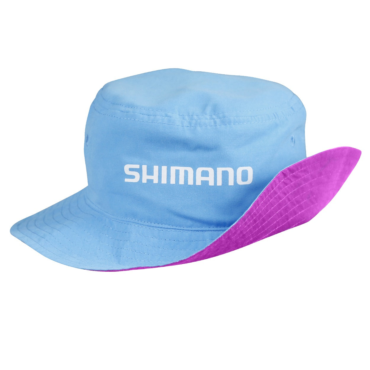 Shimano Kids Reversible Pink Cyan Bucket Hat