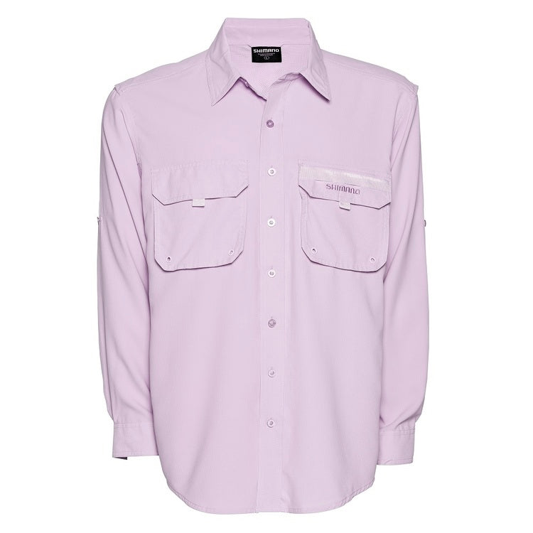 Shimano Ladies Vented Lilac Long Sleeve Fishing Shirt