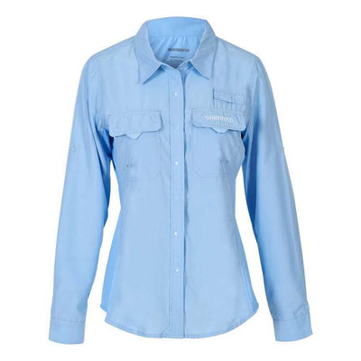 Shimano Ladies Vented Long Sleeve Fishing Shirt Ice