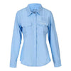 Shimano Ladies Vented Long Sleeve Fishing Shirt Sky Blue