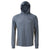 Shimano Tech Tee Performance Long Sleeve Hooded Fishing Jersey - Cool Grey