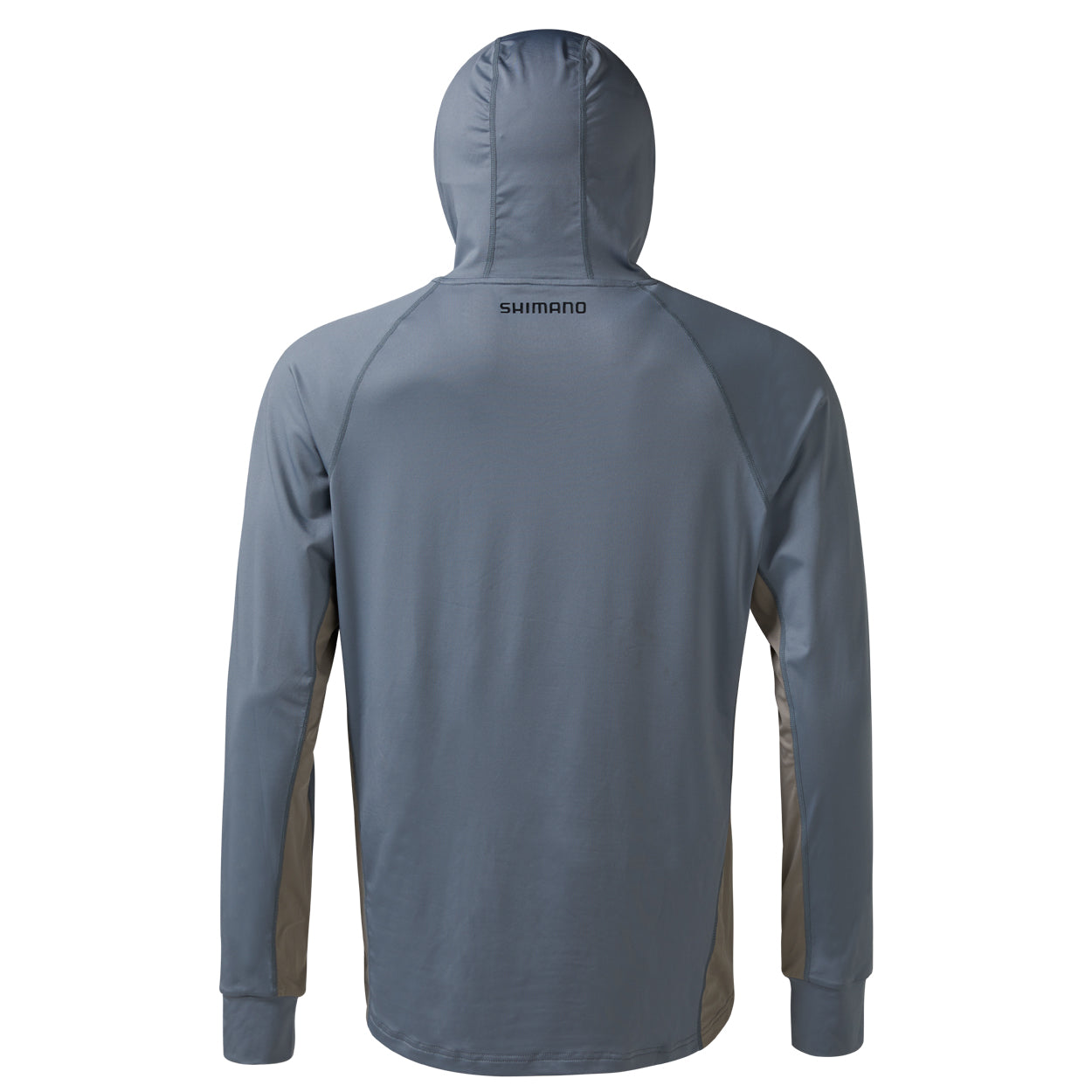Shimano Tech Tee Performance Long Sleeve Hooded Fishing Jersey - Cool Grey