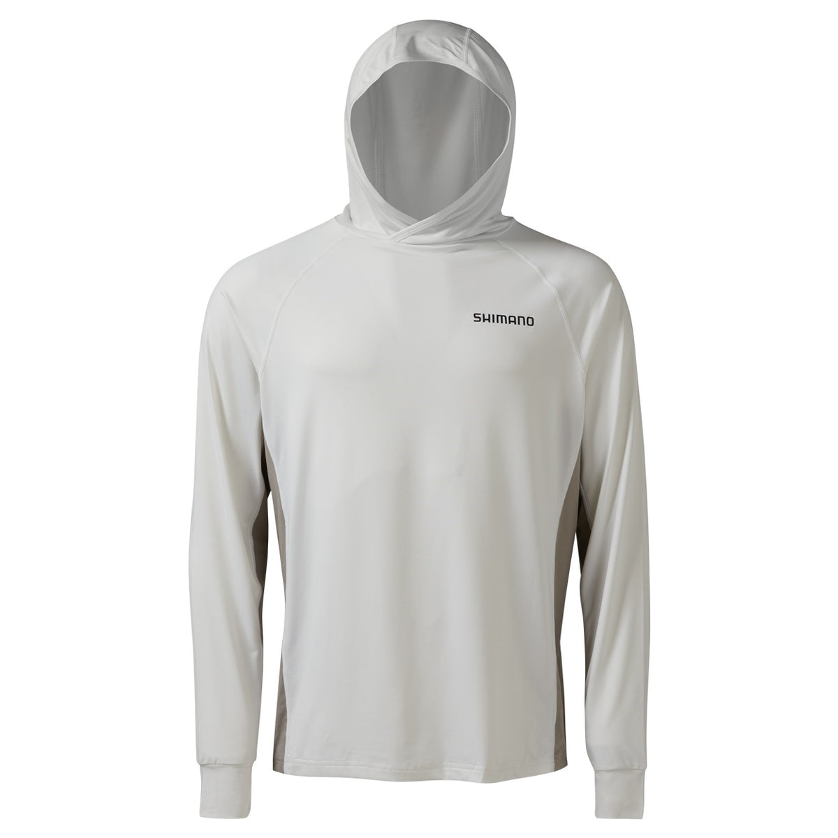 Shimano Tech Tee Performance Long Sleeve Hooded Fishing Jersey - Ice Blue