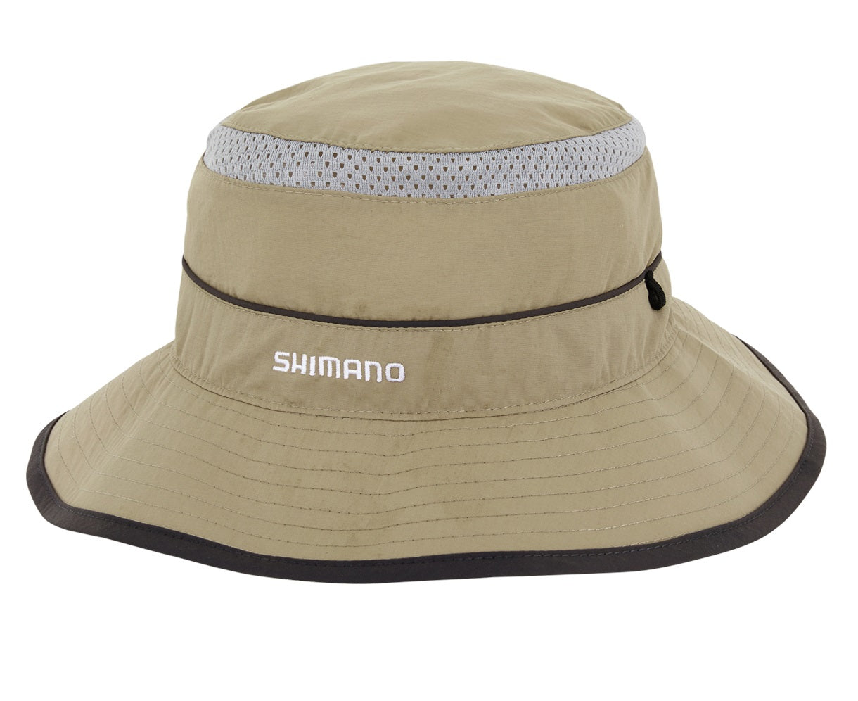 Shimano Vented Khaki Bucket Hat