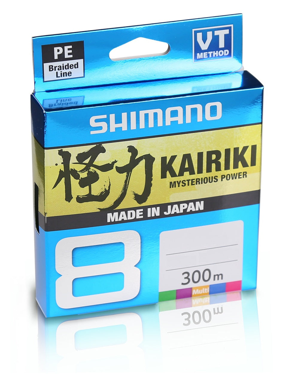 Shimano Kairiki 8 Multi Colour Braided Fishing Line 300m