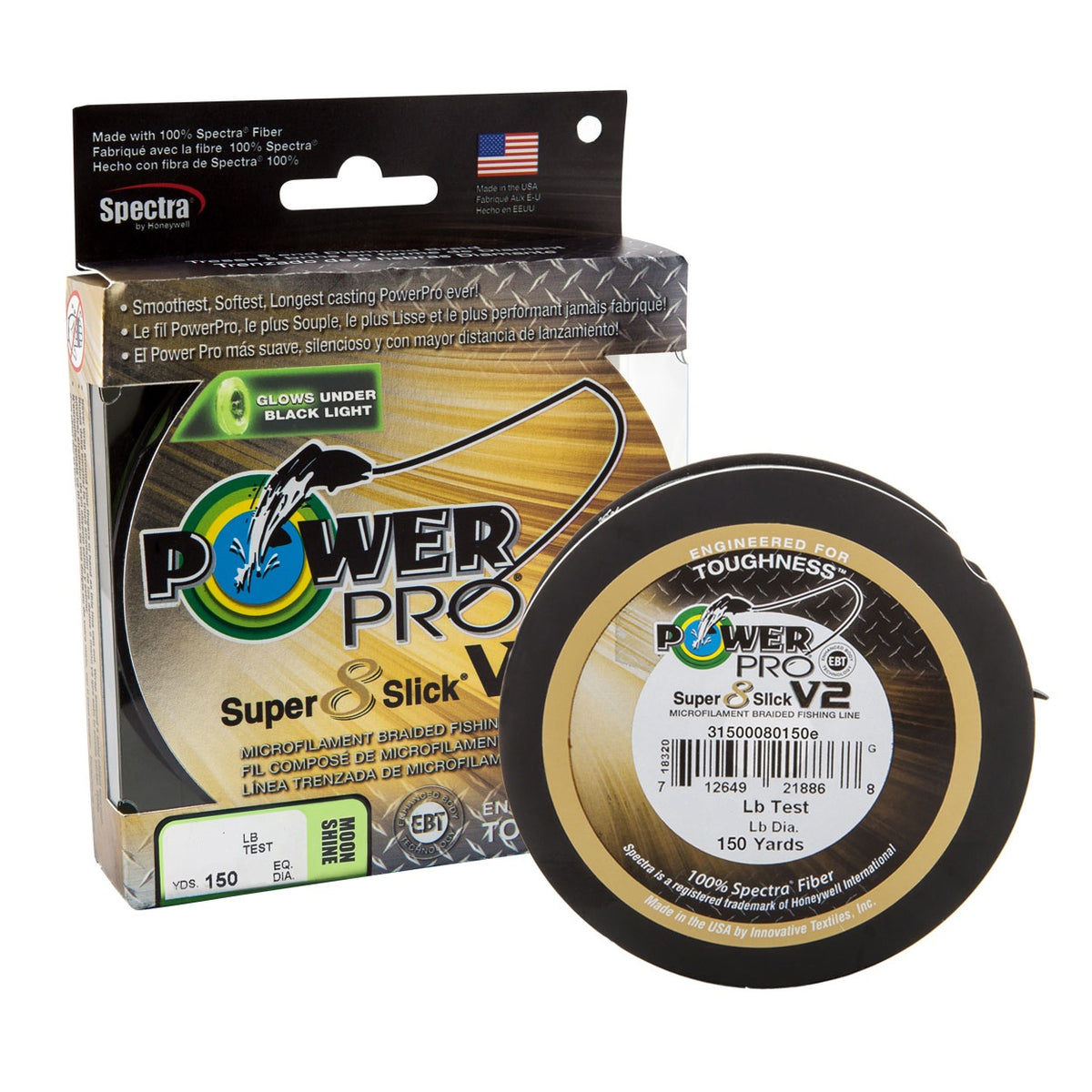 Shimano Power Pro Super Slick V2 Moonshine Braid Line 150m