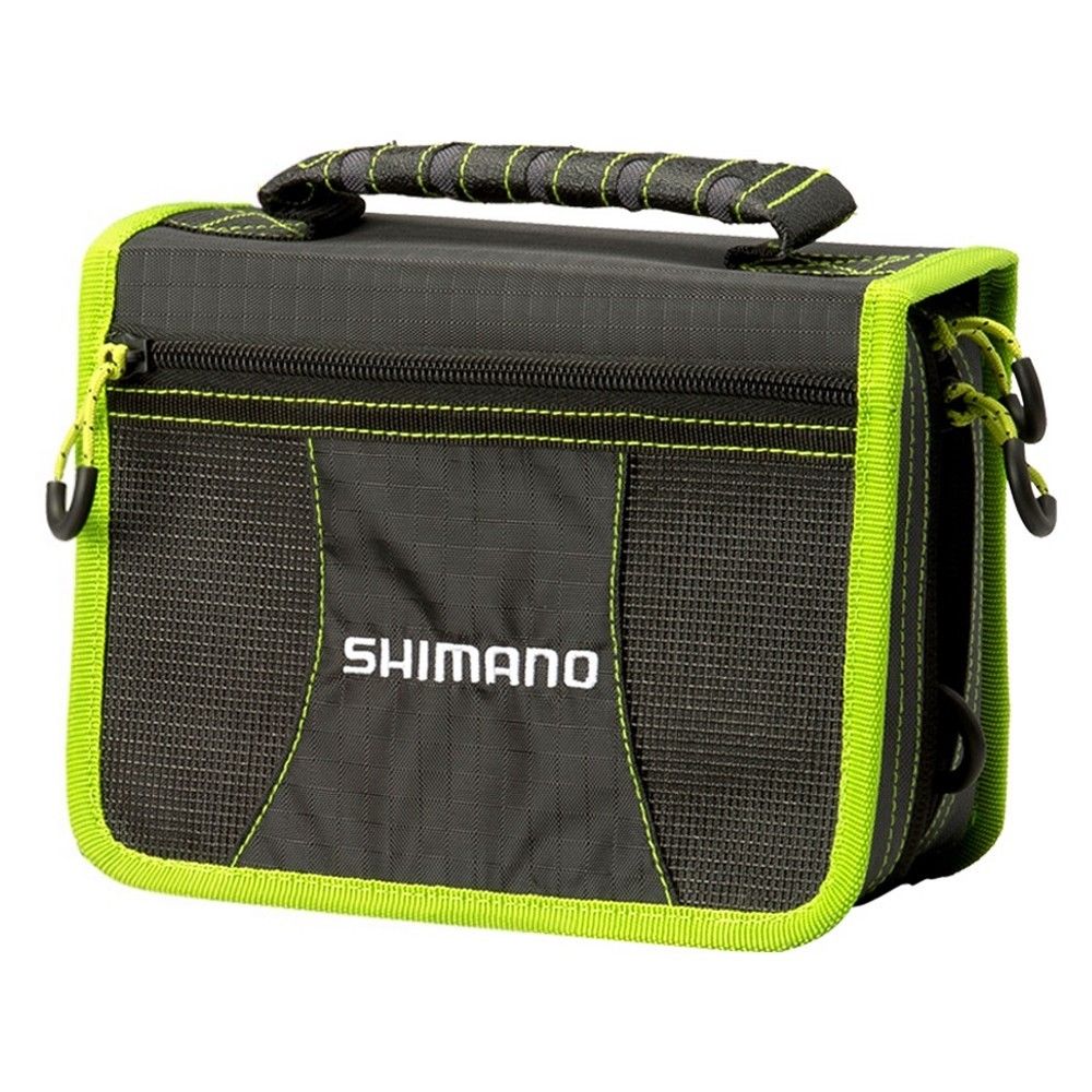 Shimano Tackle Wallet Black Green LUG1506 with Sleeves and Tray