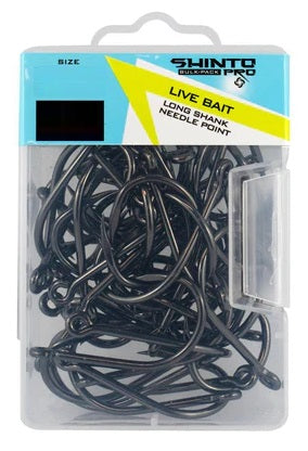 Shinto Pro Live Bait Long Shank HD Hook Mega Bulk Value Pack