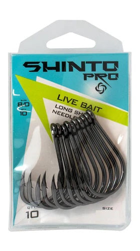 Shinto Pro Live Bait Long Shank HD Hook Value Pack