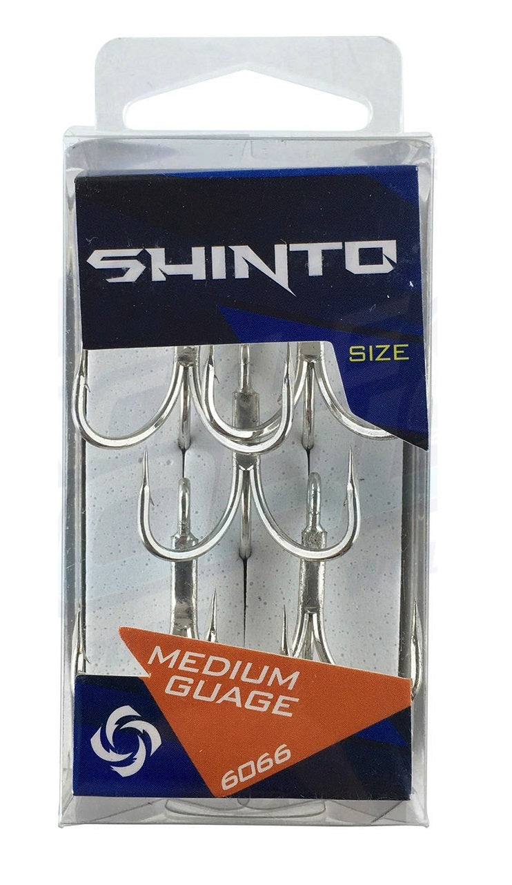 Shinto 6066 Medium-Heavy Gauge Treble Hook
