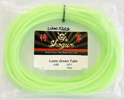 Shogun Super Lumo Glow Rigging Tube 10m Bulk Value Pack Green