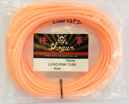 Shogun Super Lumo Glow Rigging Tube 10m Bulk Value Pack Pink 2mm
