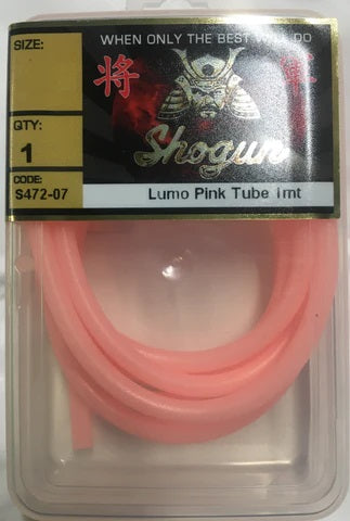Shogun Super Lumo Glow Rigging Tube 1m Value Pack Pink 2mm