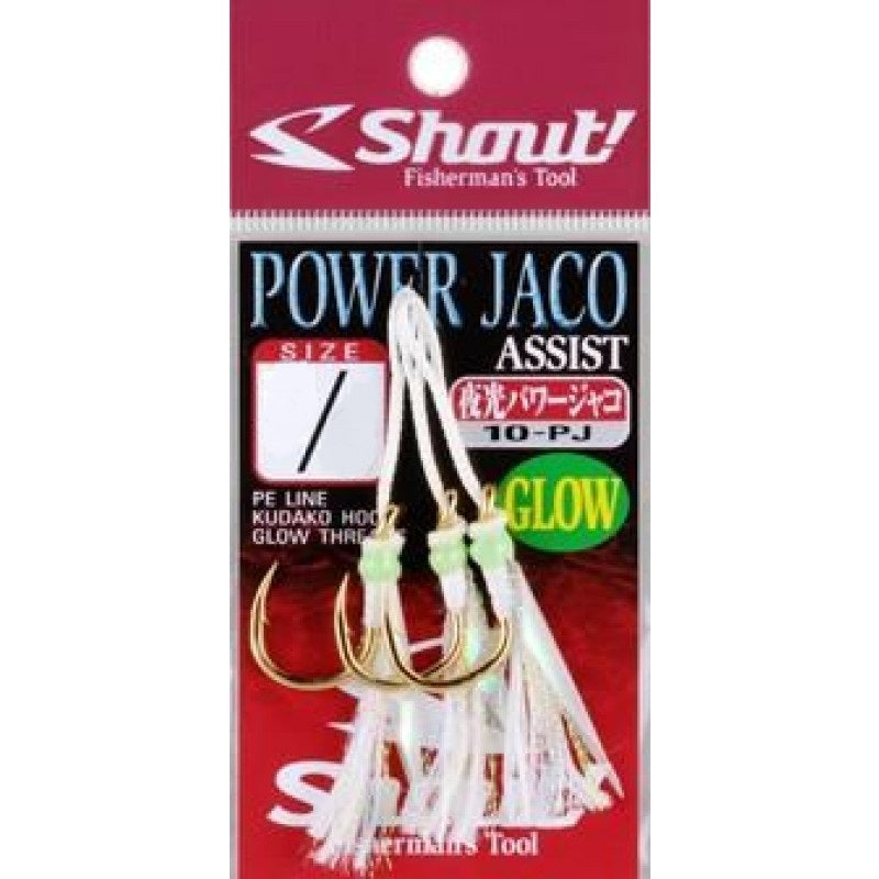 Shout 10-PJ Powerful Jaco Glow Rigged Assist Hook