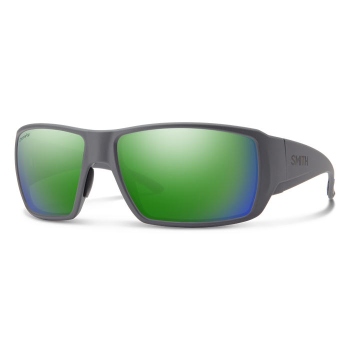 Smith Optics Guides Choice XL Matte Cement Frame Green Mirror Glass Polarised Lens Performance Sunglasses
