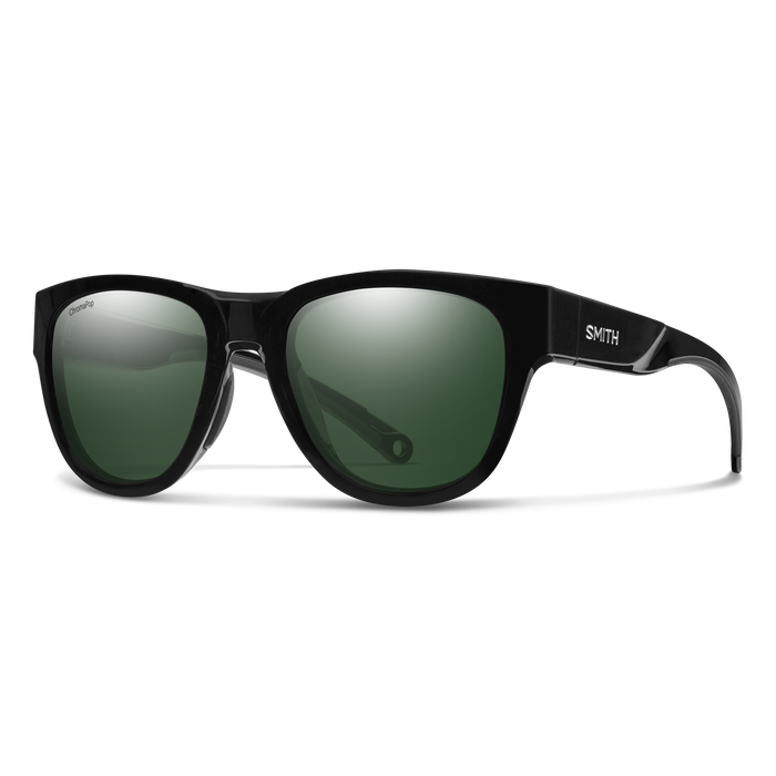 Smith Optics Rockaway Black Frame Grey Green Lens Performance Sunglasses