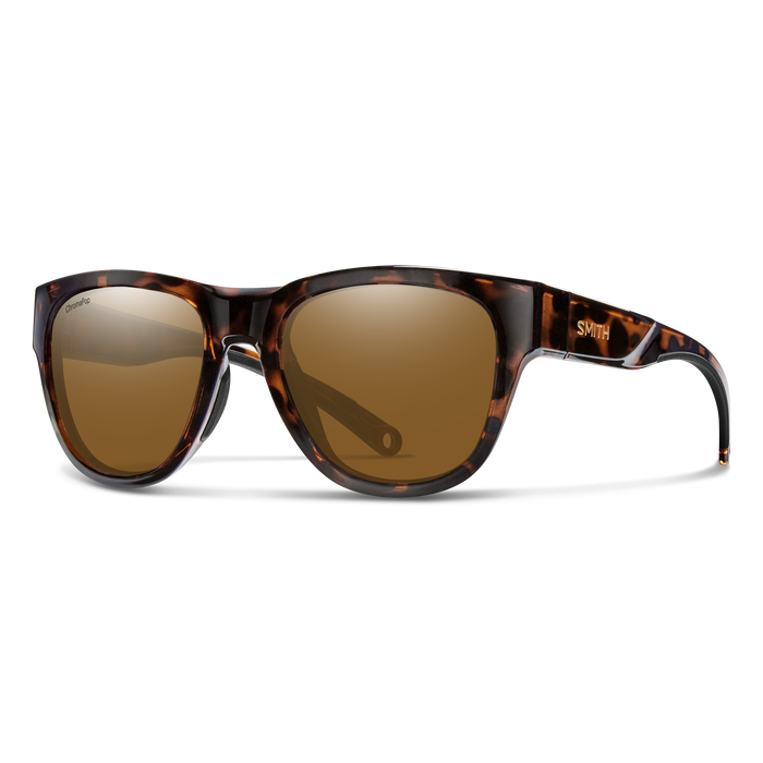 Smith Optics Rockaway Tortoise Frame Glass Brown Lens Performance Sunglasses