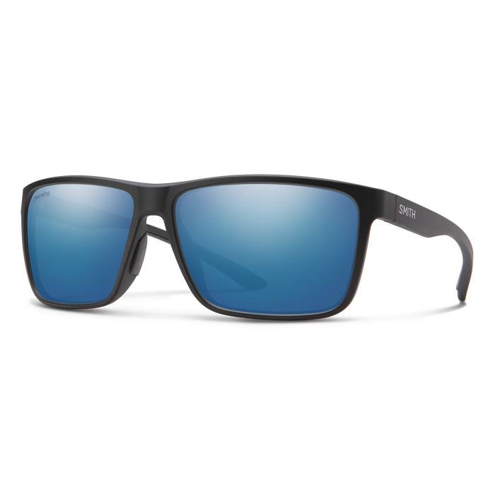 Smith Optics Riptide Matte Black Frame Glass Lens Polarised Performance Sunglasses