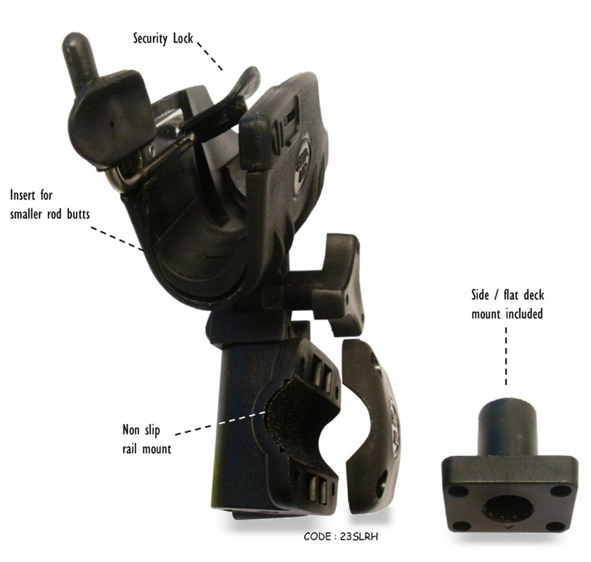 Snap Loc 23SLRH Easy Mount Quick Draw Boat Rod Holder Kit