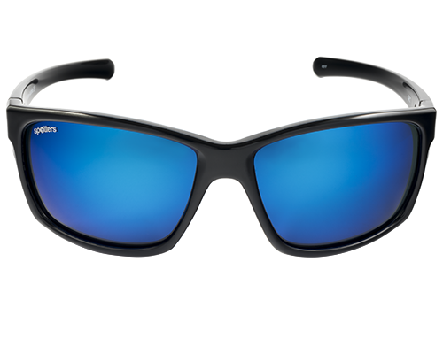 Spotters Grit Gloss Black Frame Polarised Sunglasses