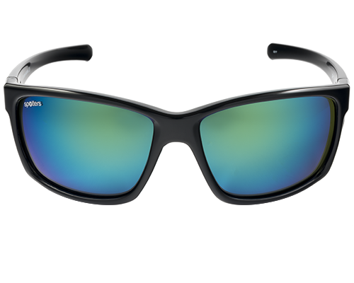 Spotters Grit Gloss Black Frame Polarised Sunglasses