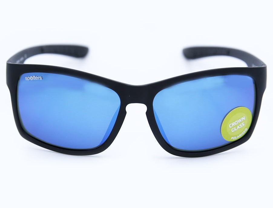 Spotters Savage Matte Black Frame Polarised Performance Sunglasses