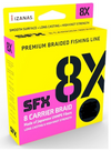 Sufix SFX 8x Braided Fishing Line 300yds Yellow