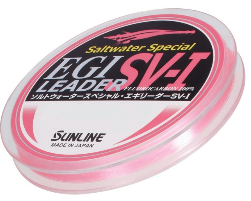 Sunline EGI Pink SV-1 Fluorocarbon Leader 30m