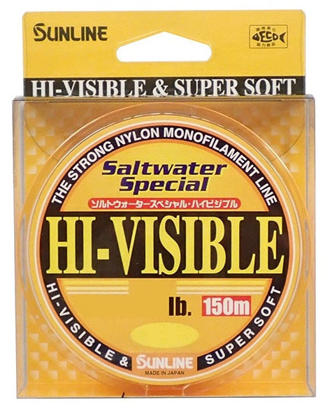 Sunline Hi-Visible Saltwater Special 150m Monofilament Fishing Line
