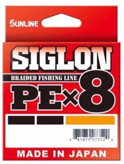Sunline Siglon PEx8 Braided Fishing Line Hi-Vis Orange 300m