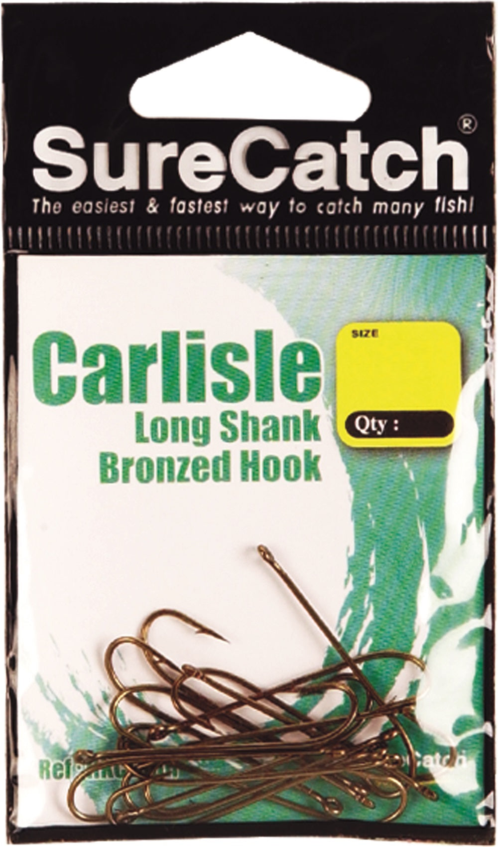Sure Catch Bronzed Carlisle Bloodworm Long Shank Hook