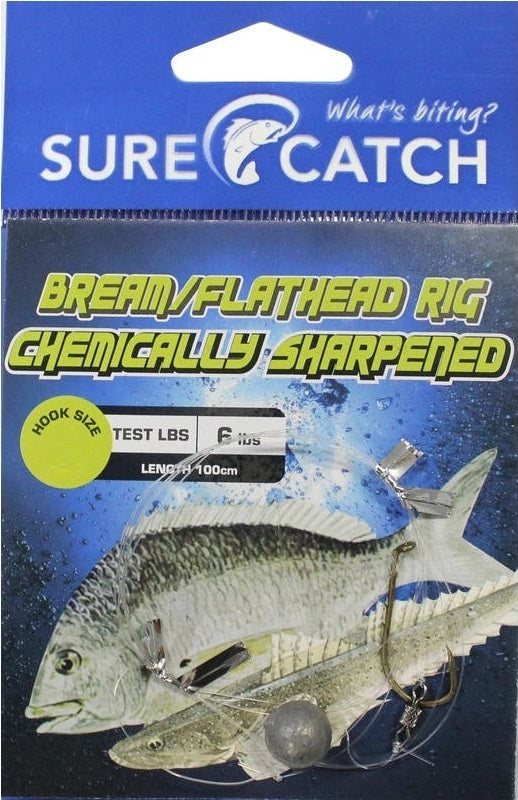 Sure Catch Pre-Tied Bream Flathead Fishing Rig | Davo's Tackle Online