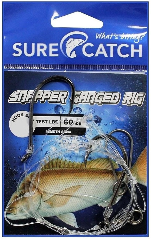 Sure Catch Pre-Tied Ganged Hook Snapper Fishing Rig