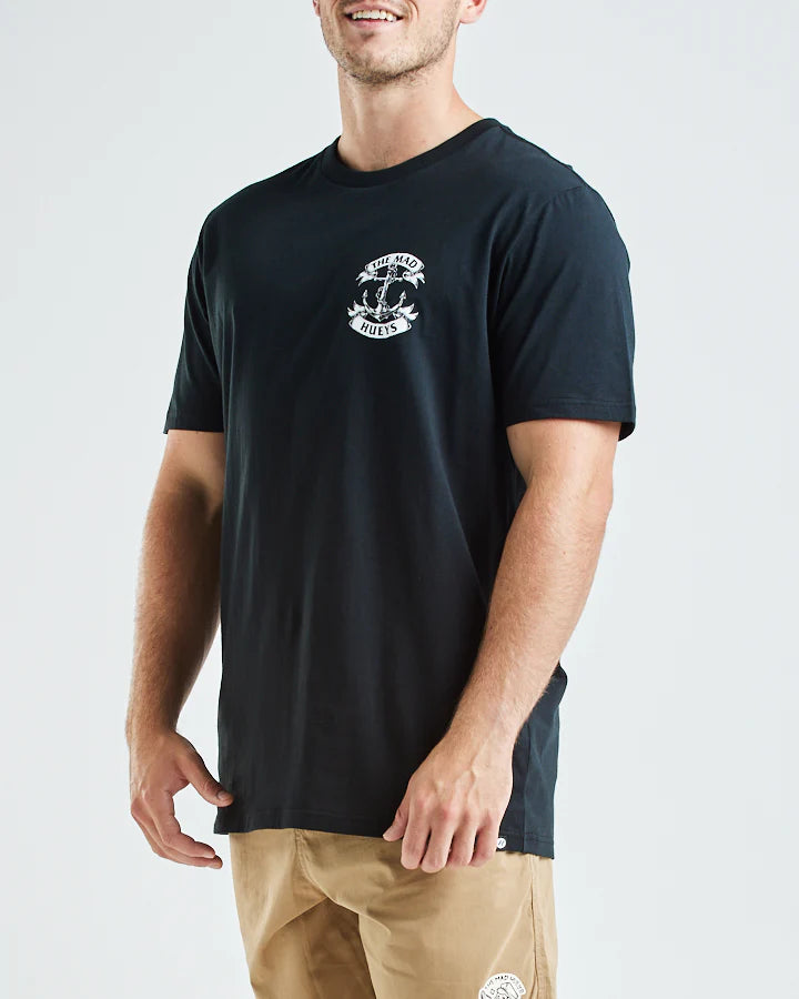 The Mad Hueys Anchorage Short Sleeve Tee Shirt Black