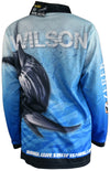 Wilson Lure Design Long Sleeve Kids Fishing Jersey Shirt