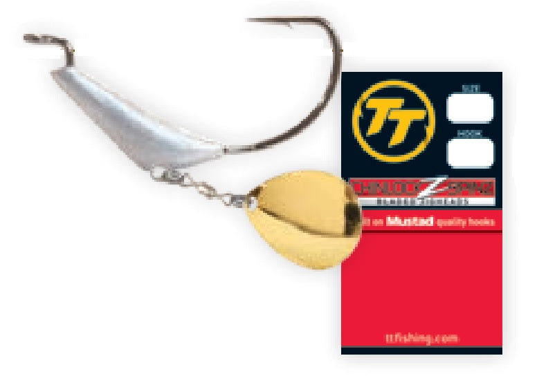 Tackle Tactics TT Chinlockz Spinz Bladed Weedless Weight Jighead Hook