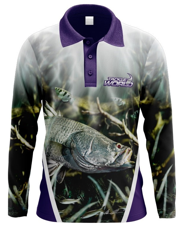 Tackle World Barra Girls Long Sleeve Fishing Shirt Jersey