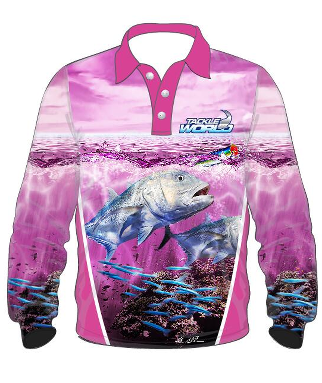 Tackle World GT Ladies Long Sleeve Fishing Shirt Jersey