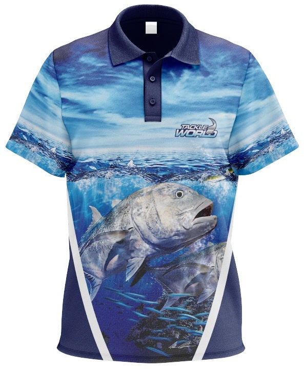 Tackle World Mako Shark Kids Long Sleeve Fishing Shirt