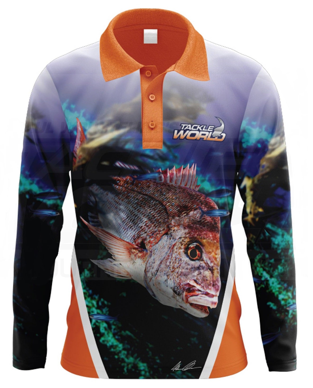 Tackle World Snapper Kids Long Sleeve Fishing Shirt Jersey