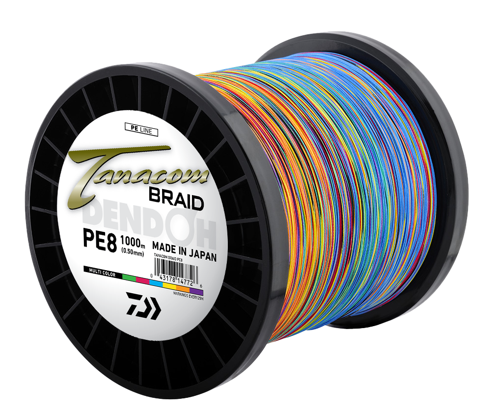 Daiwa Tanacom Multicolour Deep Drop Braid Line 1000m