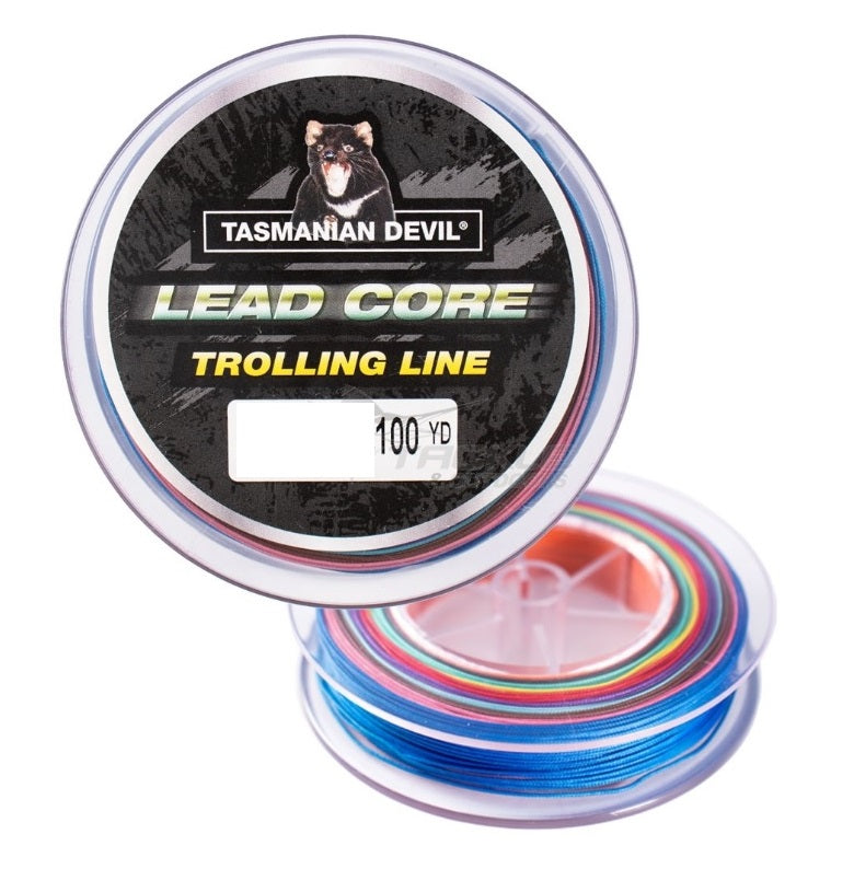 Tasmanian Devil Leadcore Weighted Trolling Fishing Line 100yd