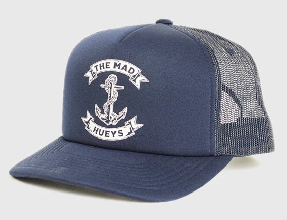 The Mad Hueys Anchor Foam Trucker Navy Cap Hat - H222M06002