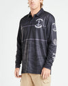 The Mad Hueys Anchor Long Sleeve Fishing Jersey Shirt - Black