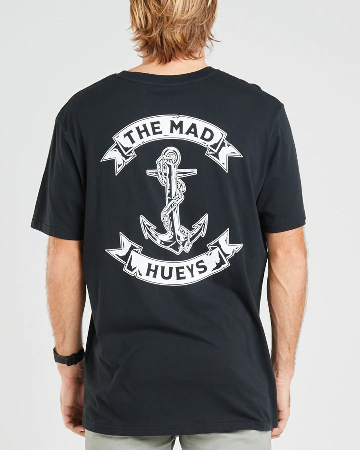 The Mad Hueys Anchor Short Sleeve Tee - Black