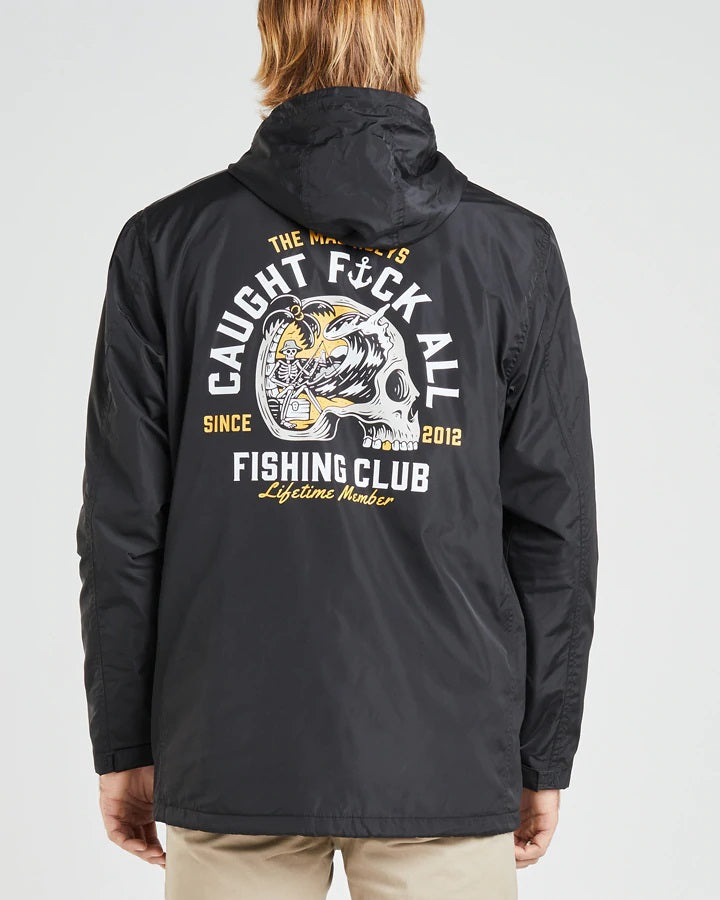 The Mad Hueys Caught Fk All Heavy Duty Spray Jacket - Black