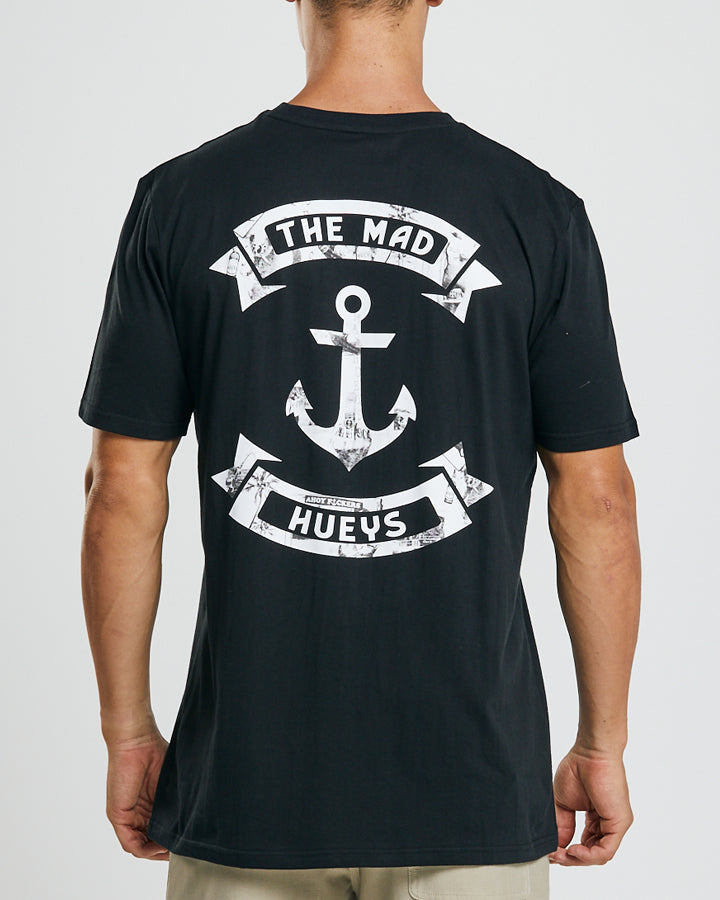 The Mad Hueys Smoking Anchor Short Sleeve Tee