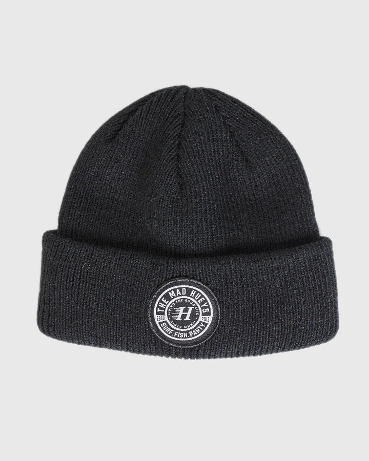 The Mad Hueys Surf Fish Party Beanie Black - H222M06014
