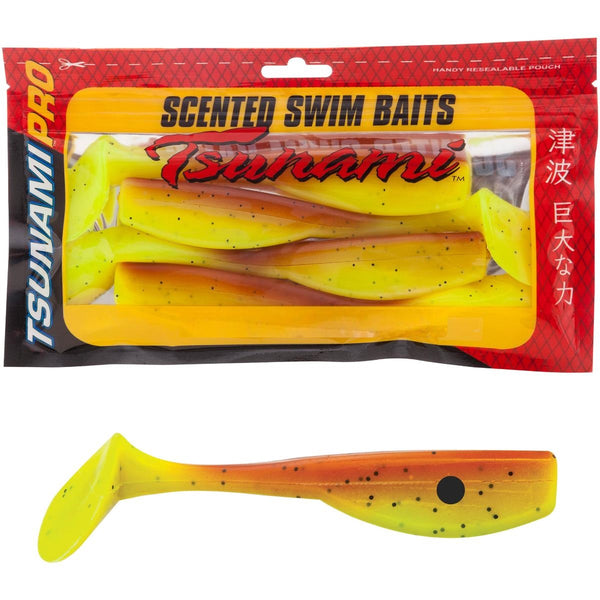 Tsunami Pro Paddle Tail Soft Plastic Lure 3 inch Mega Clearance